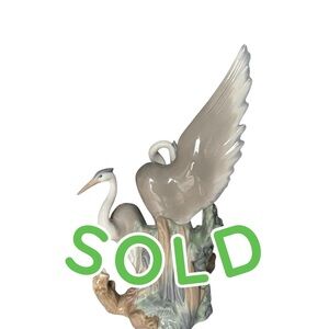 LLADRO NAO “Resting Herons” 0045 Made In Spain Vintage 1977-1980’s